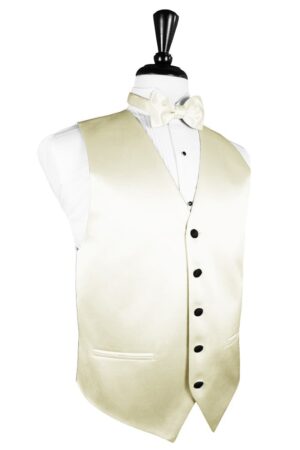 Ivory Vitro Satin Vest