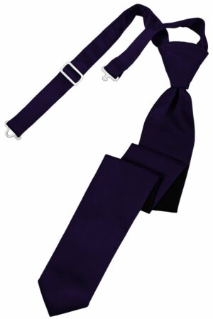 Amethyst Solid Satin Skinny Tie