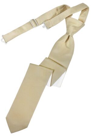 Bamboo Solid Satin Skinny Tie