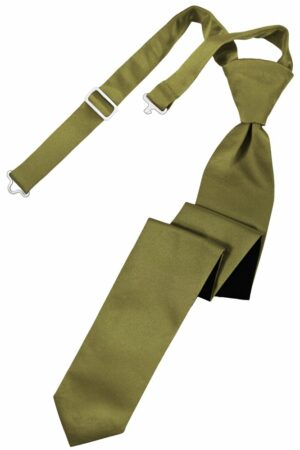 Fern Solid Satin Skinny Tie
