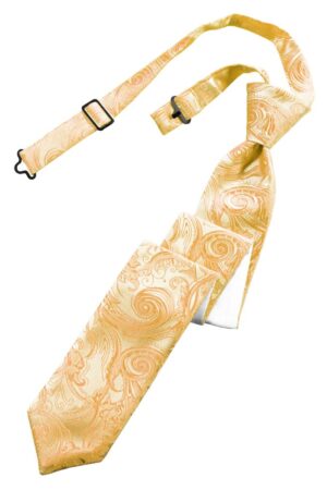 Apricot Tapestry Skinny Tie