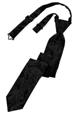Black Tapestry Skinny Tie