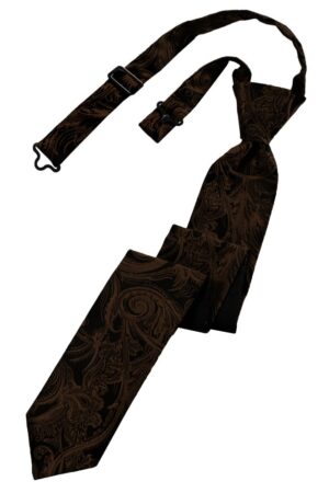 Chocolate Tapestry Skinny Tie