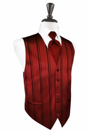 Apple Striped Satin Vest