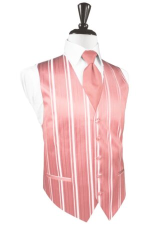 Coral Reef Striped Satin Vest